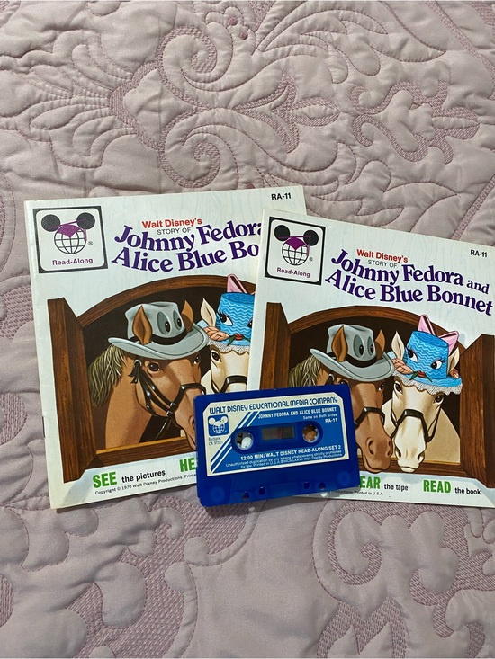 Walt Disney Other - Walt Disney Read-Along: Johnny Fedora and Alice Blue Bonnet with Blue Cassette